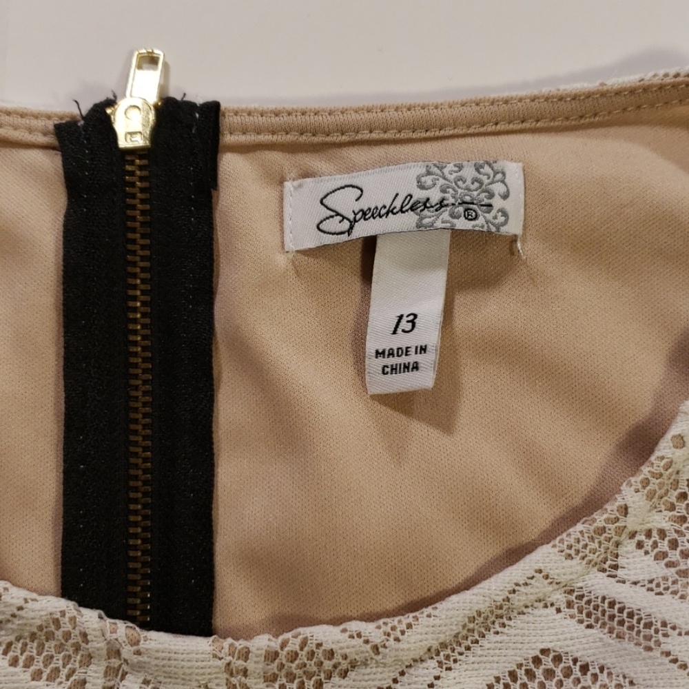Junior size 13 speechless Lace and net dress b31 - Picture 4 of 5